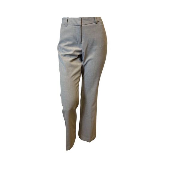 Worthington Curvy Fit Trouser Leg - Light Heather Gray Pants Size 12 - Picture 1 of 9